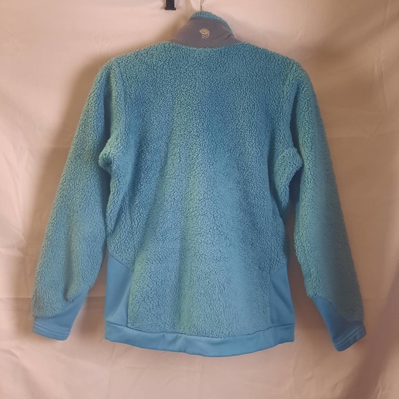 Mountain Headwear Aqua Light Blue Full Zip Polartec Fleece jacket Small Petite - Picture 2 of 7